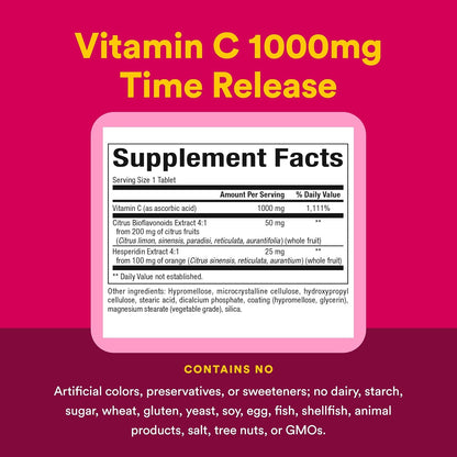 Natural Factors Vitamin C 1000mg Time Release – 90 Tablets