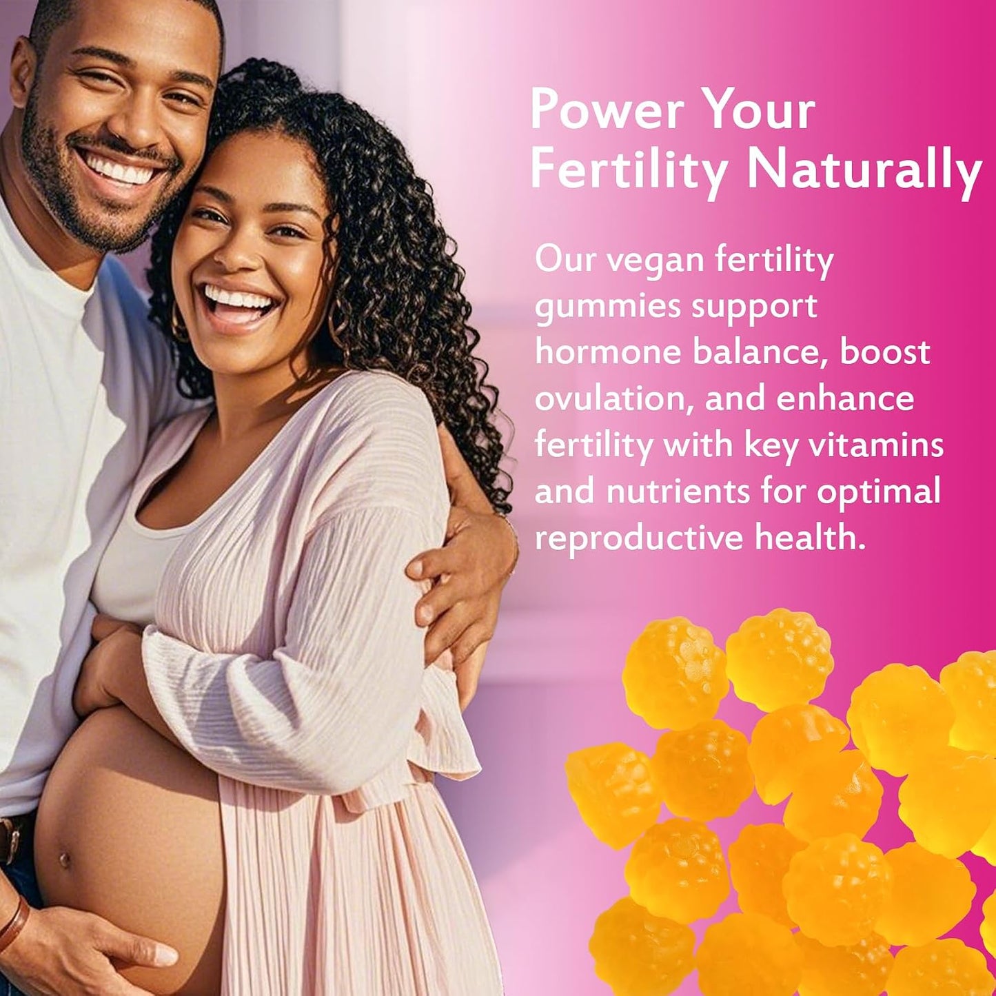 Laicuherb Fertility Support Gummies for Women – with Myo-Inositol & Pantothenic Acid, 60 Gummies - görsel 5