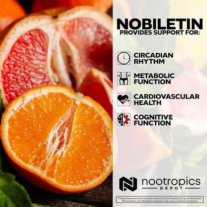 Nootropics Depot Nobiletin Capsules - 250mg (20% Extract) - 30 Count