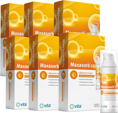 Vita Sciences Vitamin D3 Cream for Face and Body – 1000 IU Topical Vitamin D