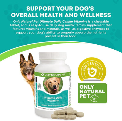 Only Natural Pet Ultimate Daily Vitamins - – Essential Vitamins & Minerals: A balanced array fortifies bones, – Image 4