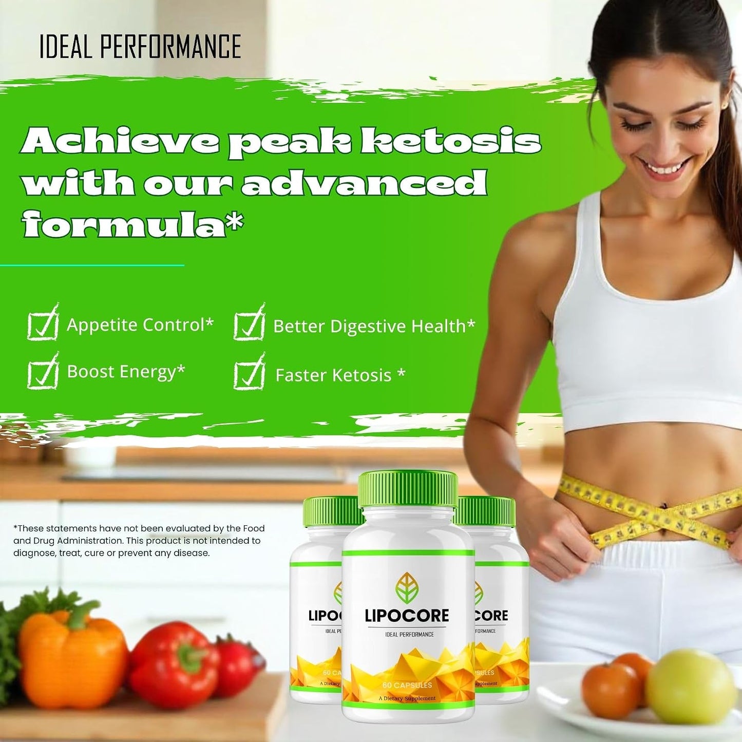 Lipocore Capsules – Official All-Natural Keto Supplement for Overall Health Support (2 Pack) - görsel 5