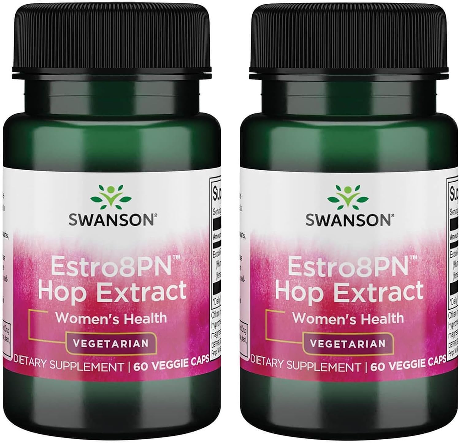Swanson Estro8Pn Hop Extract 10 mg – 60 Veg Caps (2 Pack) - görsel 1