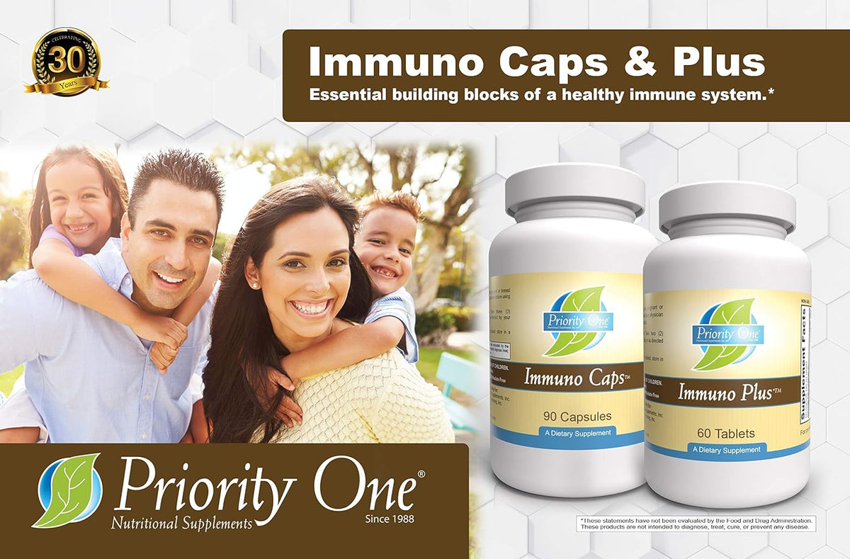 Priority One Vitamins Immuno Caps 90 Capsules - görsel 6