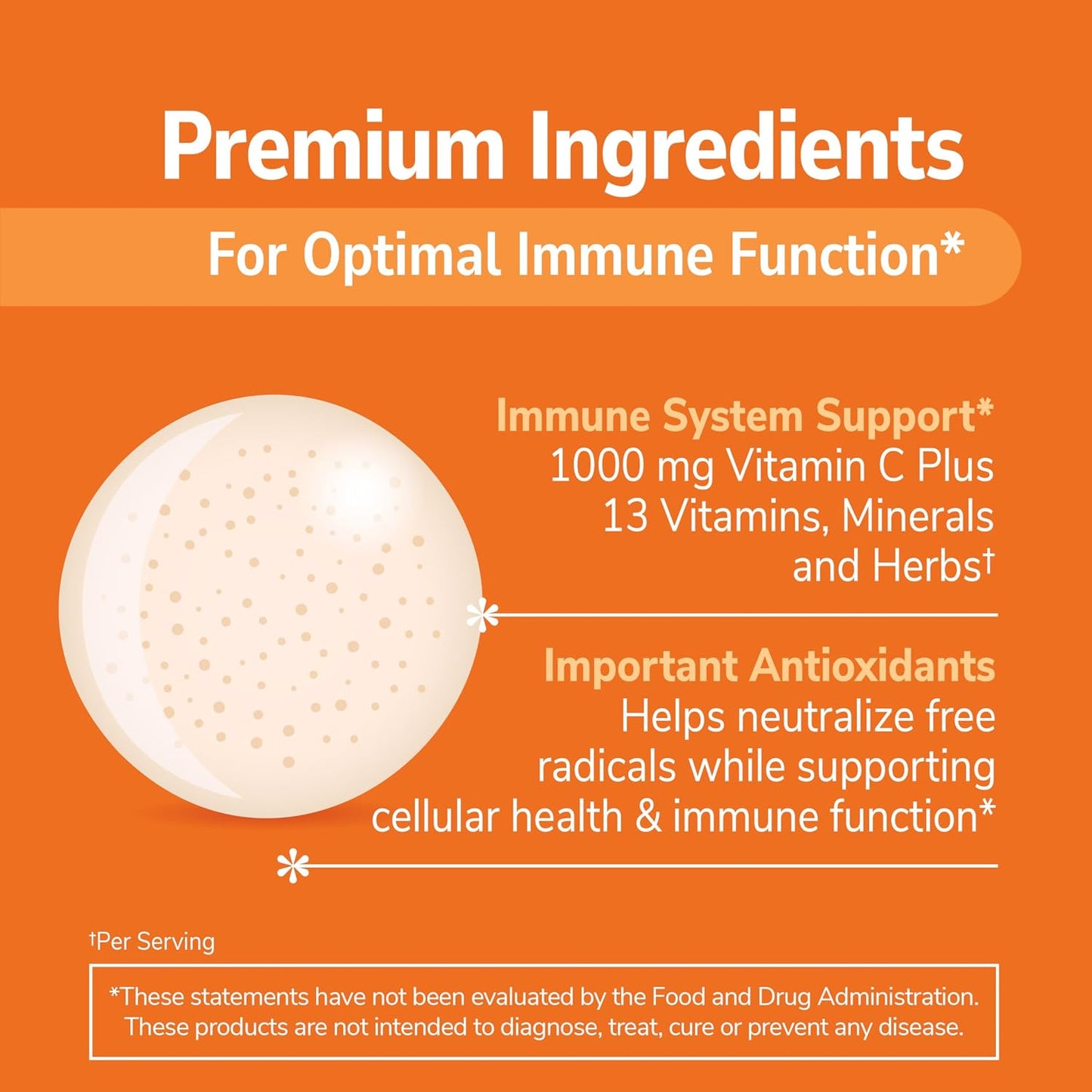 21st Century Immublast Chewable Tablets, Citrus 32 Count - görsel 4