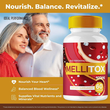 MelliTox Capsules – Overall Health and Wellbeing Supplement, Maximum Strength, All Natural (5 Pack)