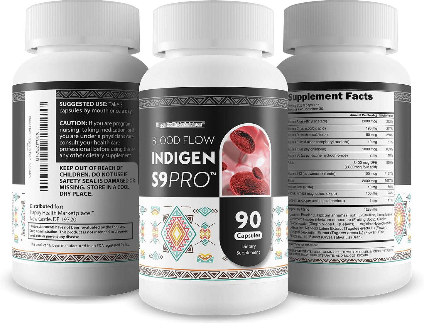 Blood Flow Indigen S9 Pro - Circulation Support Supplement - görsel 4