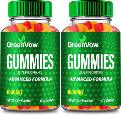 GreenVow Hemp Gummies – Official GreenVow Supplement, All-Natural Support for Overall Health and Wellbeing (2 Pack)