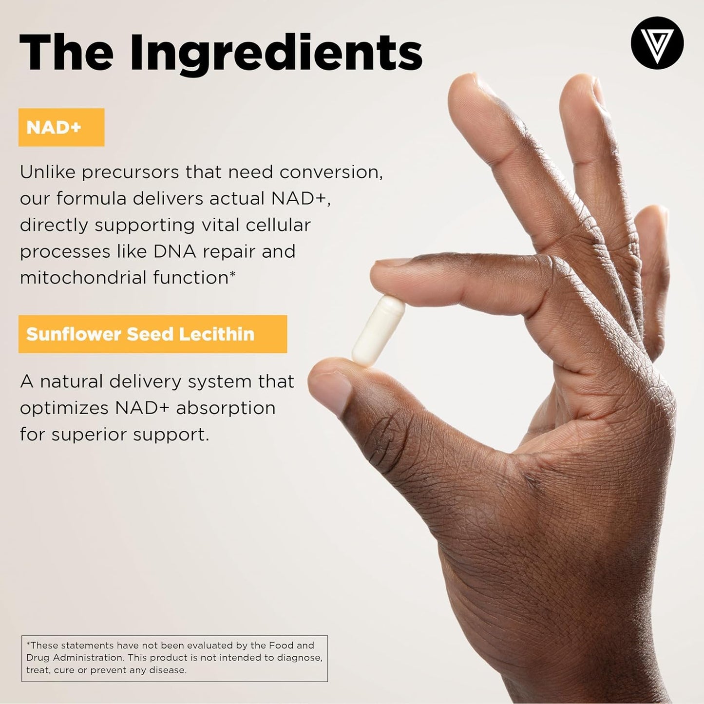 Vital Vitamins NAD+ Supplement - 500mg Liposomal NAD+ for Cellular Energy & Healthy Ageing - 30-Day Supply - görsel 5