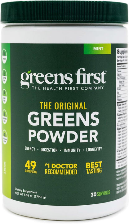 Greens First The Original Greens Powder - Mint, 30 Servings