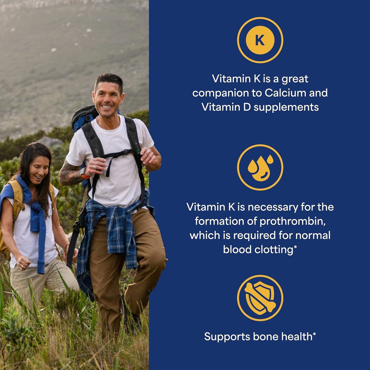 Puritan's Pride Premium Vitamin K 100mcg Tablets - görsel 3