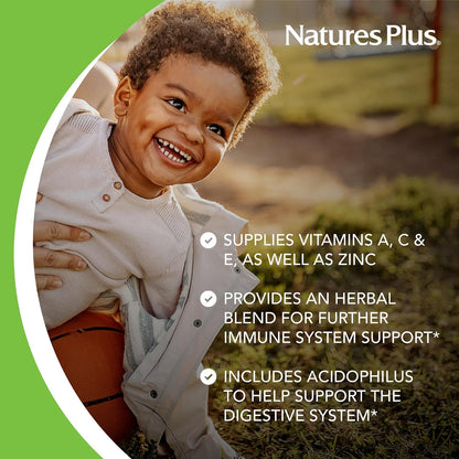 NaturesPlus Animal Parade Immune Booster - Tropical Berry - 90 Chewable Tablets