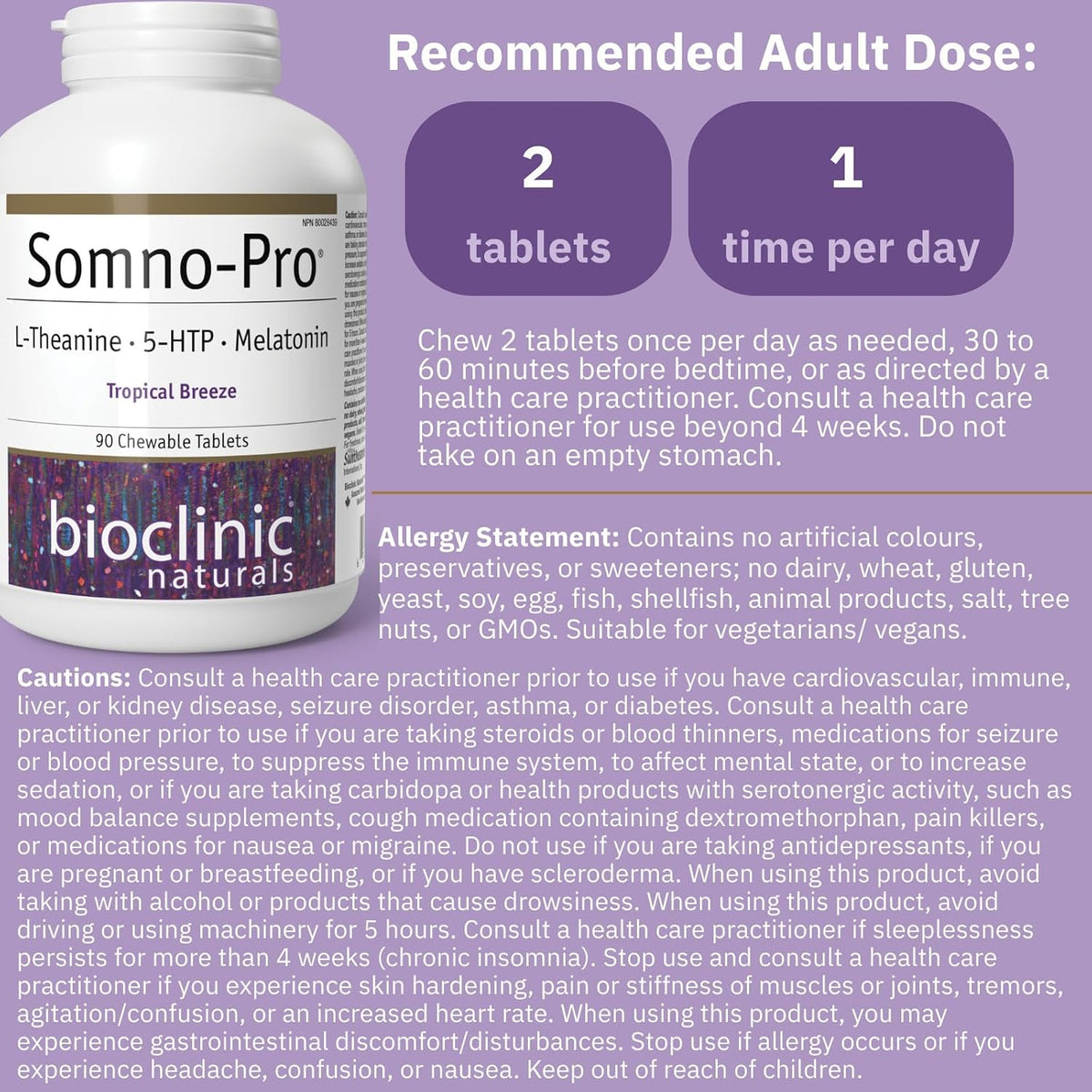 Somno Pro, Tropical Breeze 90 Chewable Tablets - görsel 2
