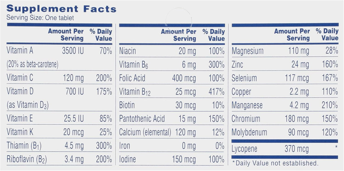 One A Day Men's 50+ Healthy Advantage Multivitamin, 65 Tablets - görsel 8