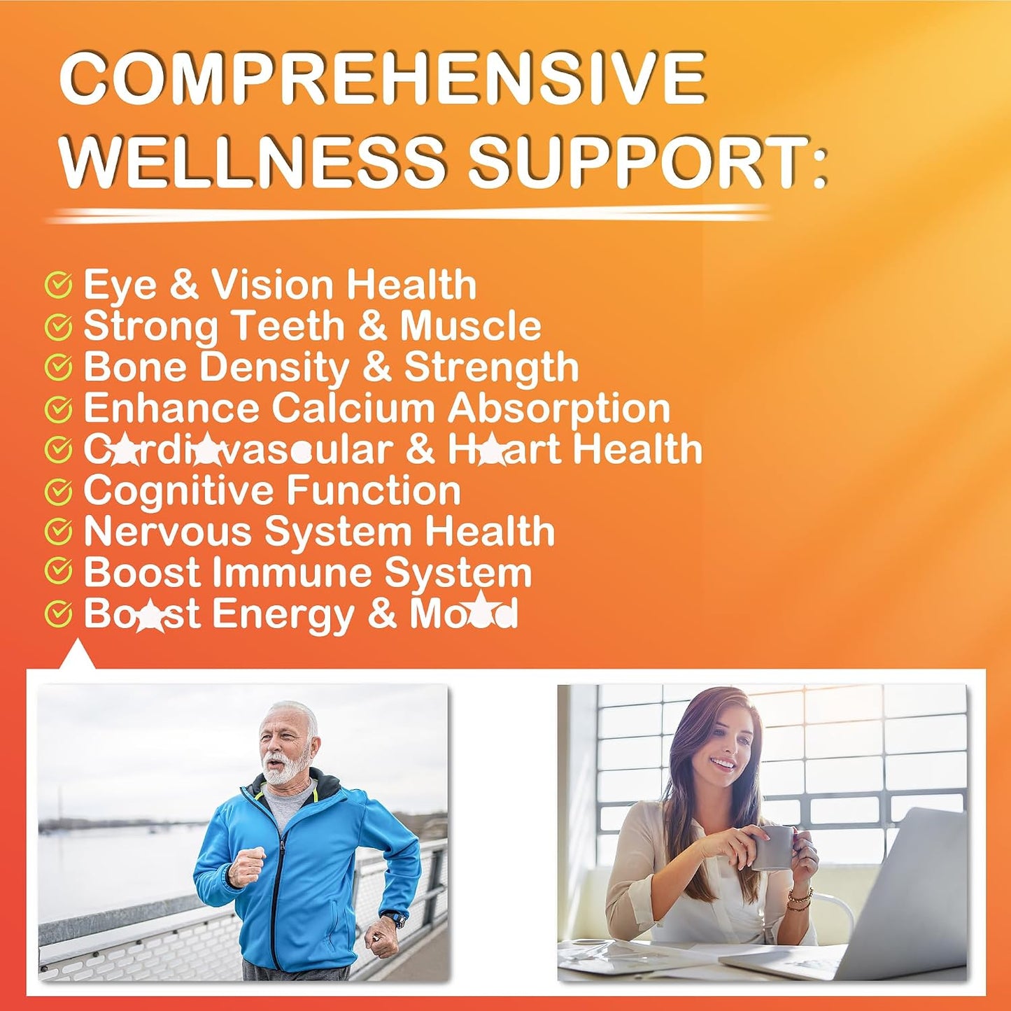 NEVISS Sugar-Free ADK + Vitamin B12 Gummies – Multivitamin with D3, K2 (MK-7), A, C, Zinc, Methyl B12 – Vegan, 120 Gummies - görsel 7