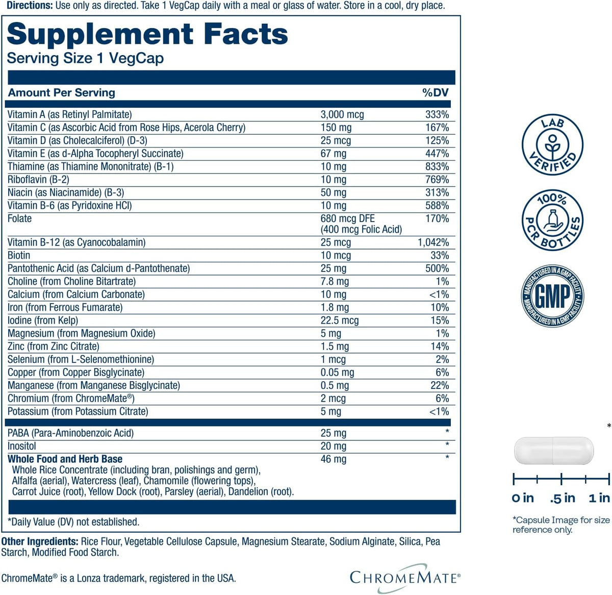 SOLARAY Once Daily High Energy Multivitamin for Men and Women - görsel 2