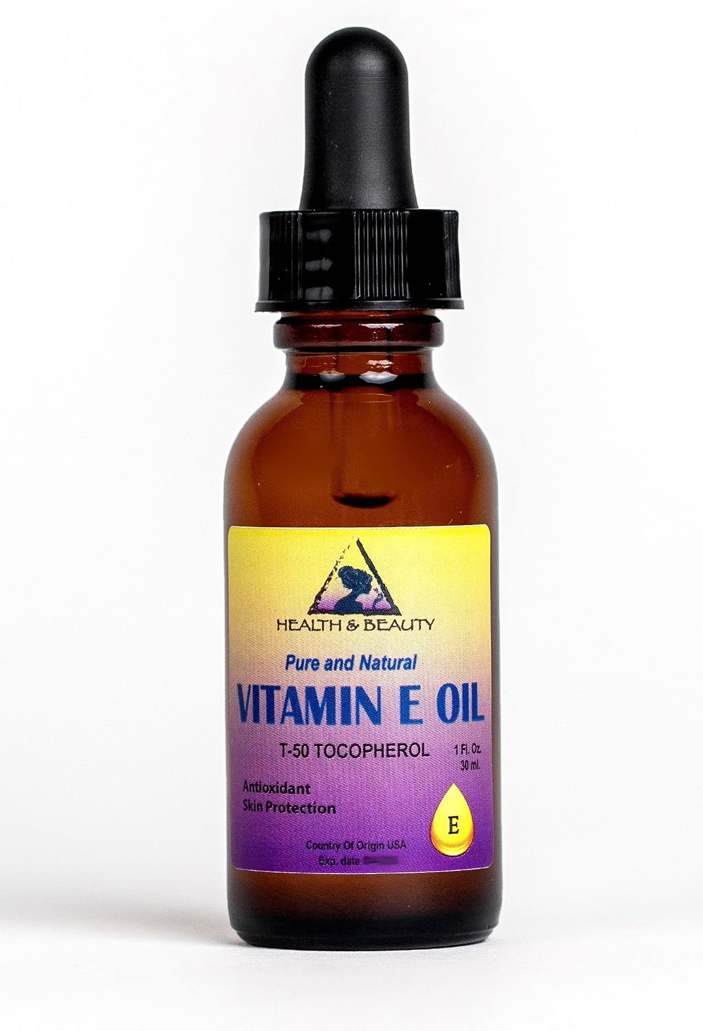Tocopherol T-50 Vitamin E Oil Anti-Ageing Natural Premium Pure 30 ml with Glass Dropper - görsel 1