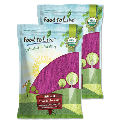 Food to Live Organic Black Currant Juice Powder, 454g – Non-GM, Raw, Kosher, Vegan Superfood, Antioxidant-Rich
