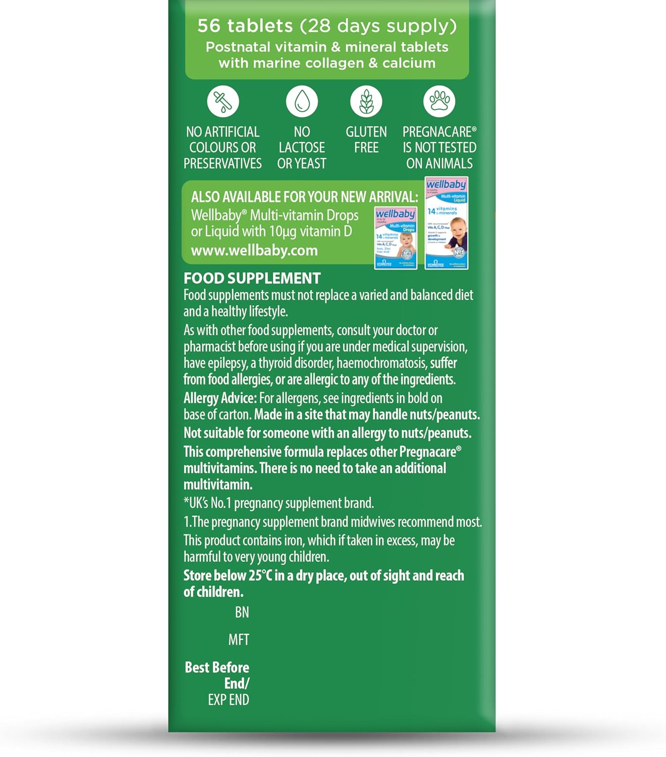 Vitabiotics Pregnacare New Mum Postnatal Vitamins - 56 Tablets - görsel 4