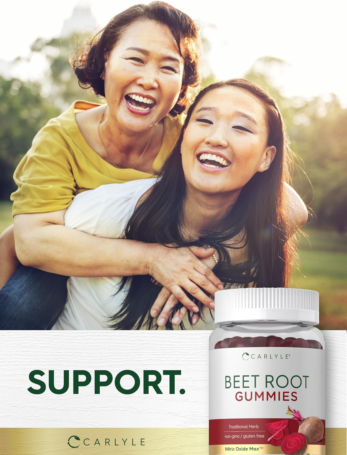 Carlyle Beet Root Gummies - 60 Count with Vitamin C & Black Pepper, Strawberry Flavour, Vegan & Non-GMO - görsel 6