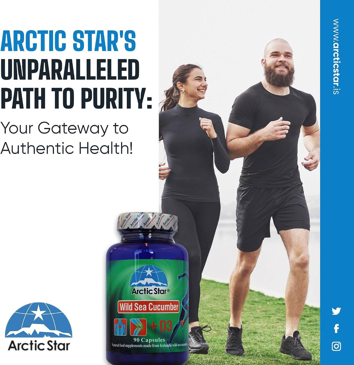 Arctic Star - Sea Cucumber with Vitamin D3 Capsules, 90 Count - görsel 6