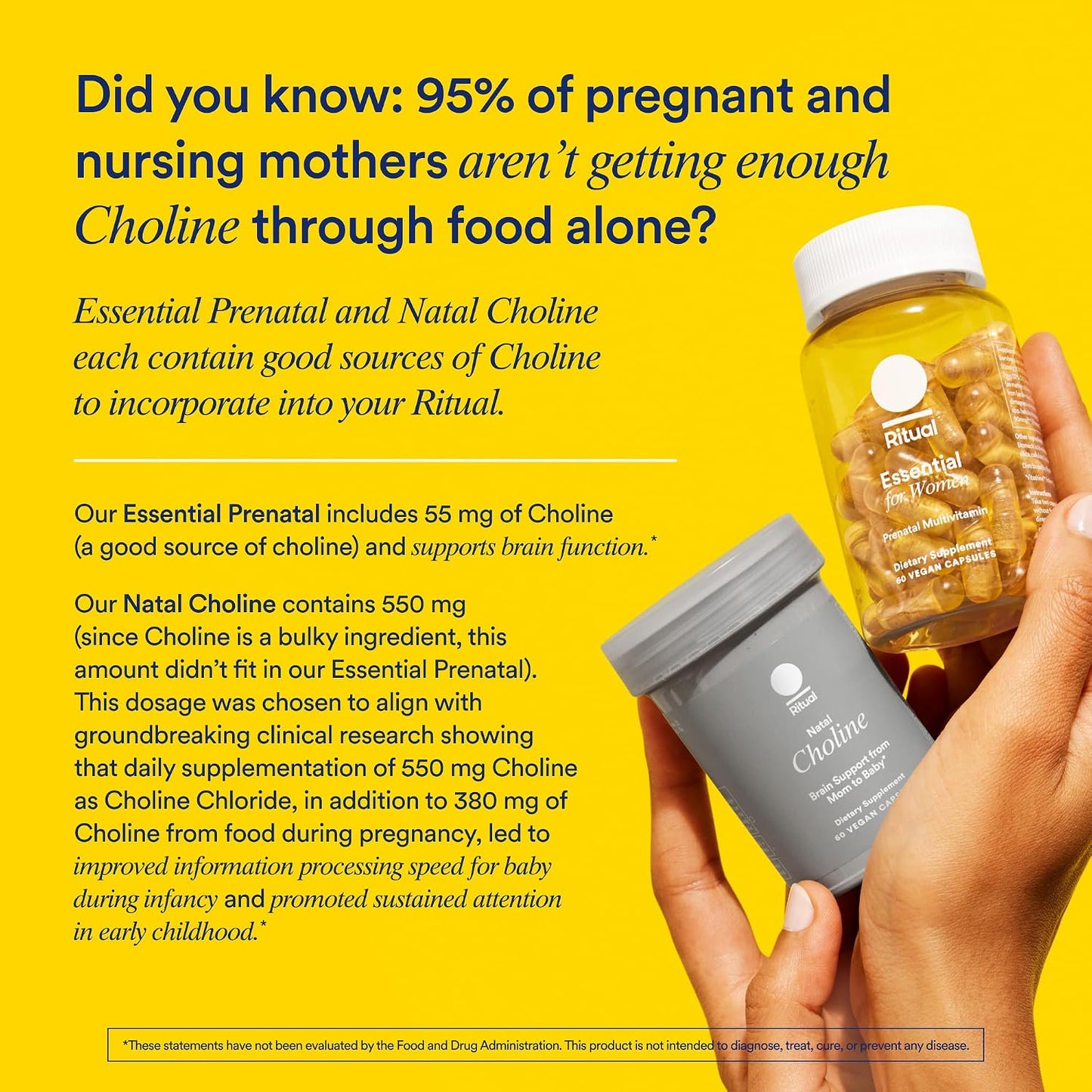 Ritual Prenatal Multivitamin for Women - Essential Prenatal Vitamins with Folate, Choline, Omega-3 DHA, Iron - Vegan - Mint Flavour - 60 Capsules - görsel 6