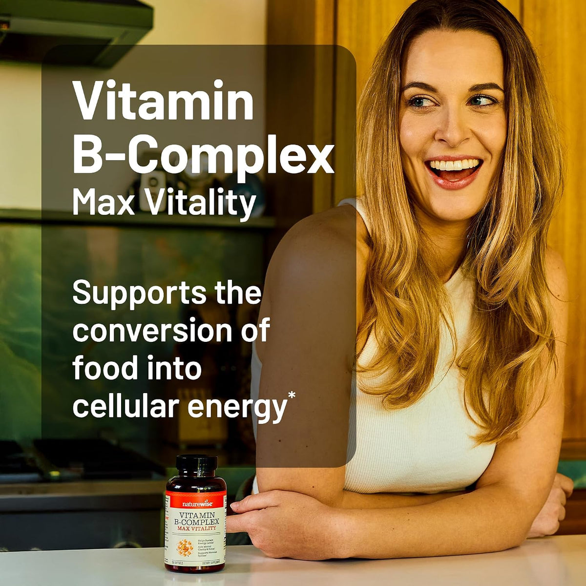 NatureWise Vitamin B Complex with Folic Acid, Biotin, B1, B2, B3, B6, B12 - 360 Softgels (1-Year Supply) - görsel 8