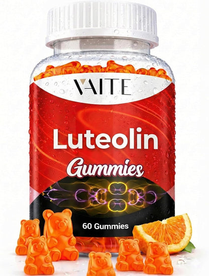VAITE Luteolin 100mg Gummies – Vegan, Non-GMO, Sugar-Free – Antioxidant Supplement for Daily Vitality – 60 Chewable Gummies