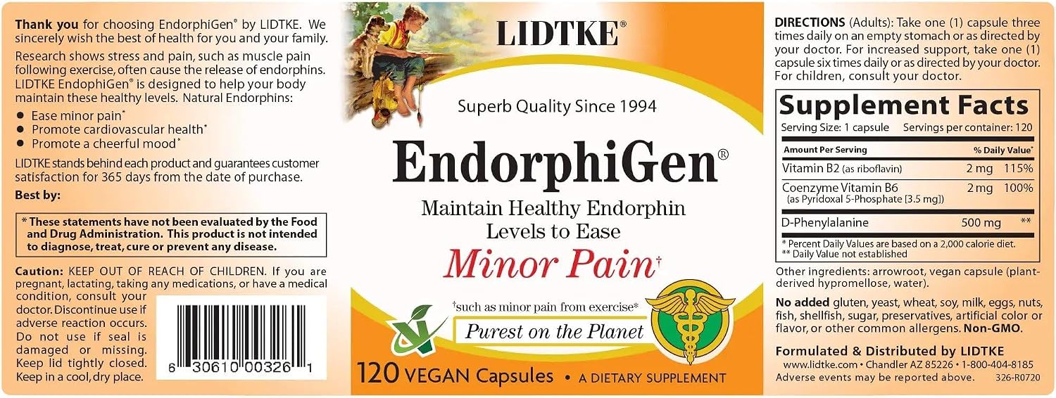 Lidtke Technologies Endorphigen Capsules, 120 Capsules - görsel 2