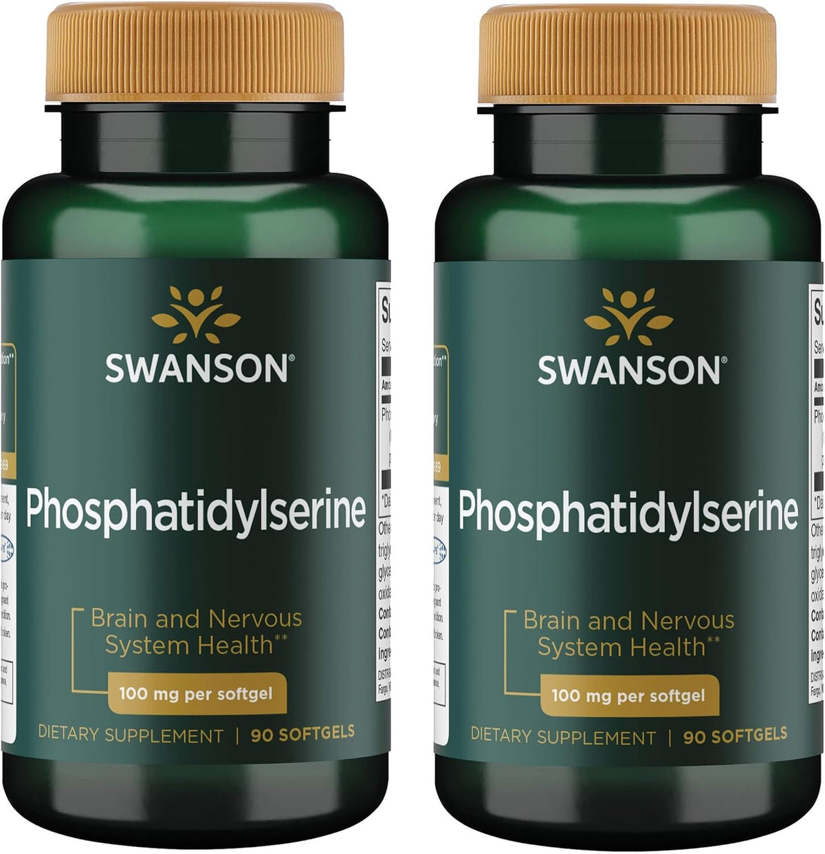 Swanson Phosphatidylserine 100 mg 90 Softgels (2 Pack) - görsel 1
