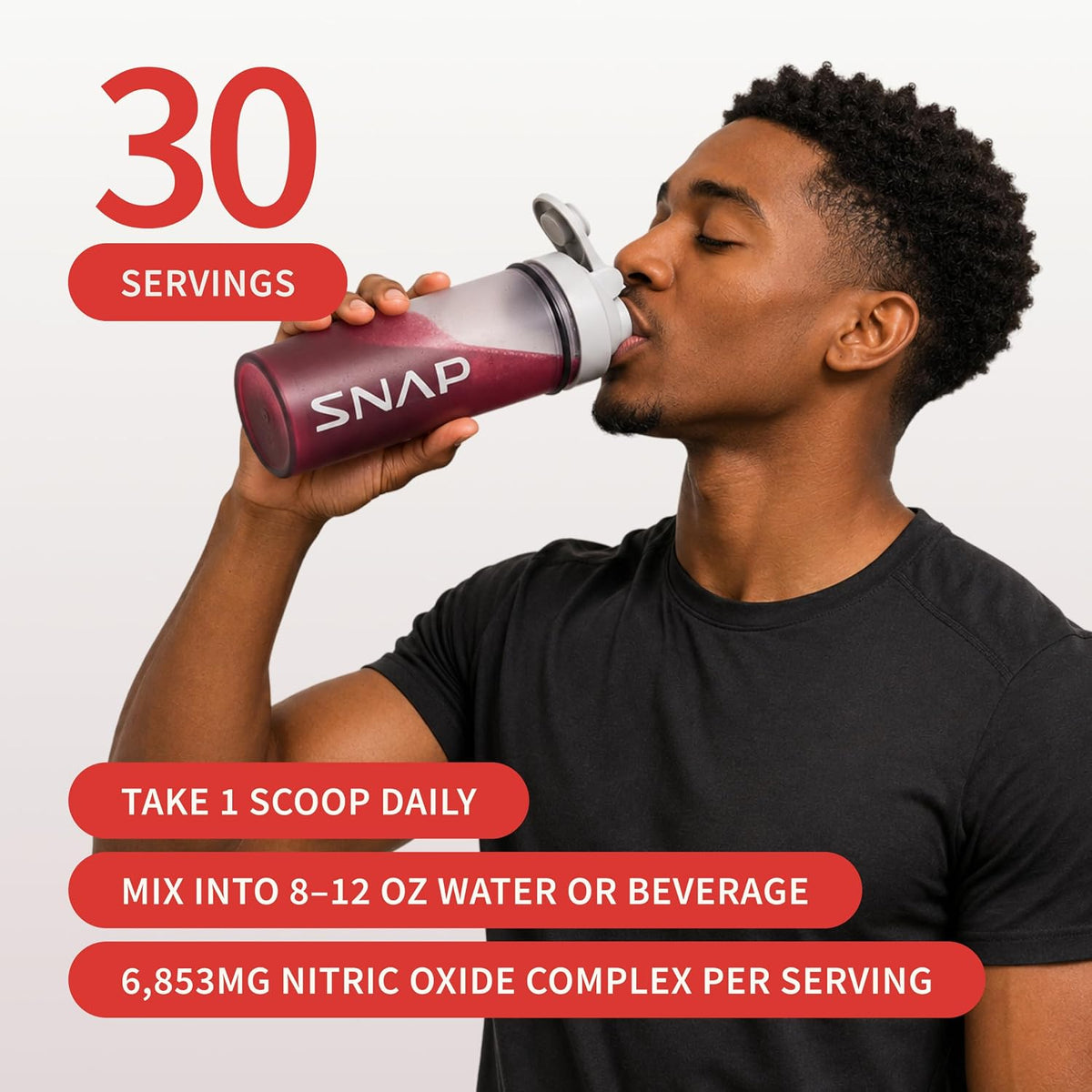 Snap Supplements Organic Beetroot Powder Nitric Oxide Supplement with Pomegranate & Red Spinach, Mixed Berry, 30 Servings - görsel 5