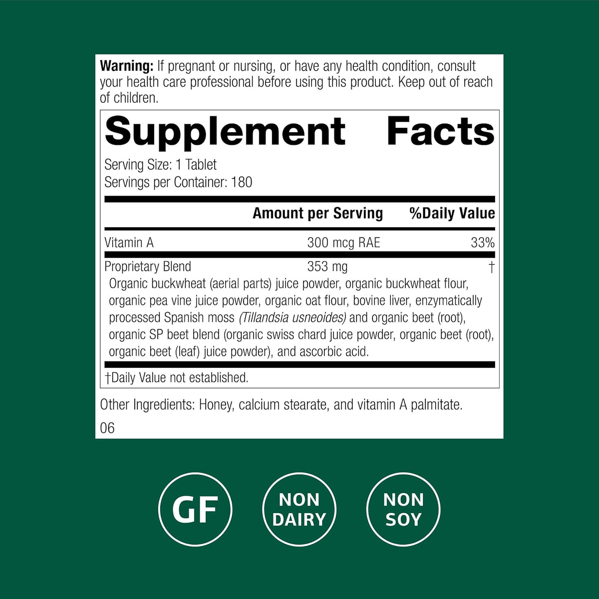 Standard Process Arginex - Liver & Kidney Support Supplement - Daily Immune System Support - Gluten-Free, Dairy-Free & Soya-Free - 180 Tablets - görsel 2