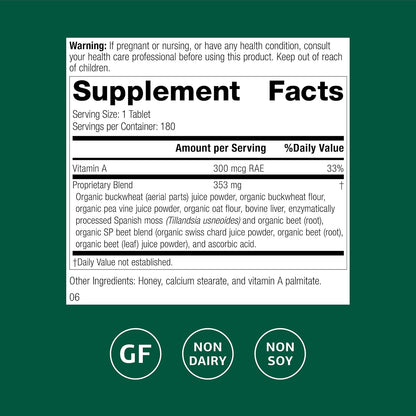 Standard Process Arginex - Liver & Kidney Support Supplement - Daily Immune System Support - Gluten-Free, Dairy-Free & Soya-Free - 180 Tablets