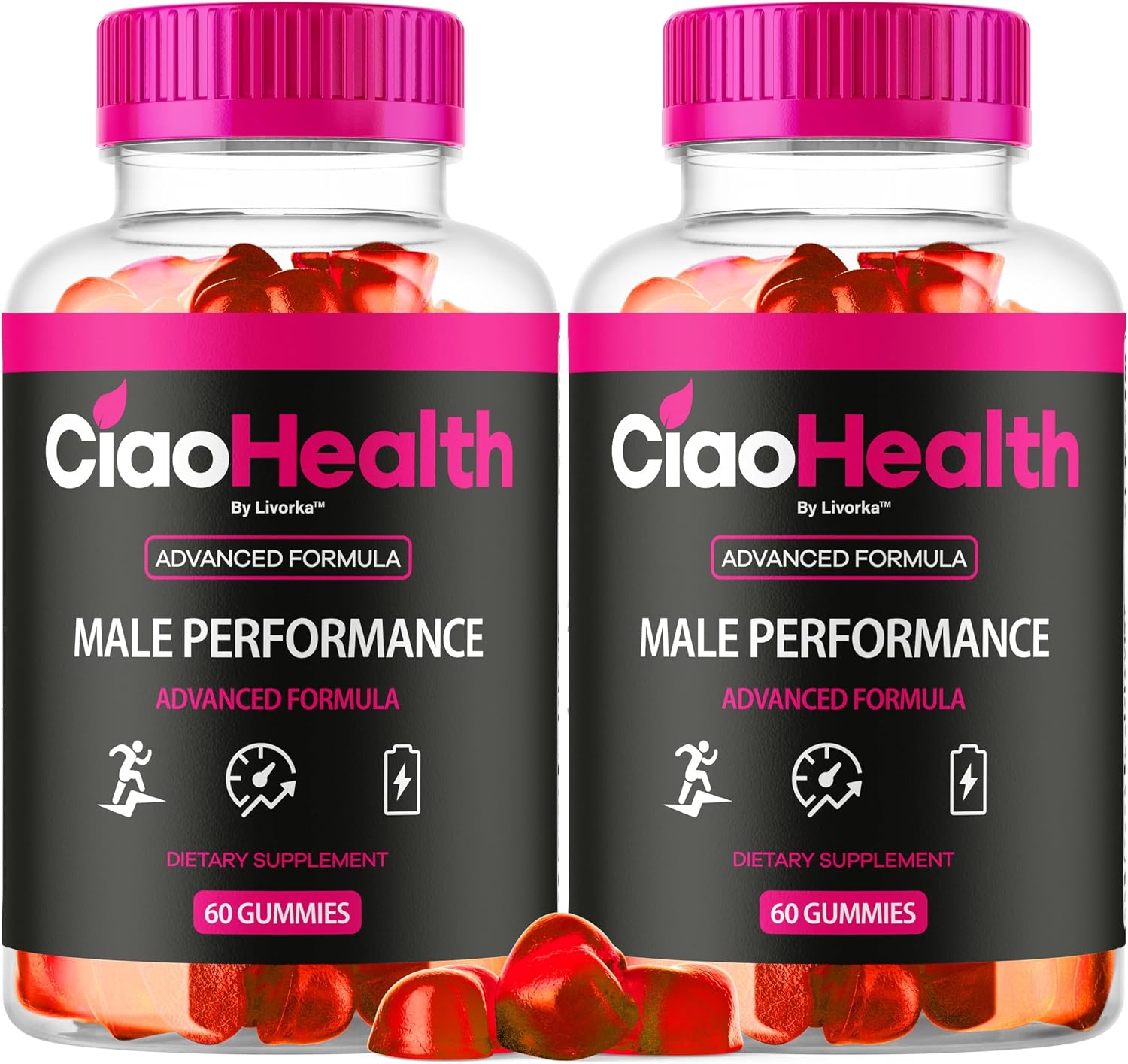 Ciao Health Gummies for Men (2 Pack) - Official Formula, 120 Gummies - görsel 1