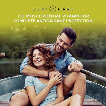 GeriCare High-Potency Vitamin E Capsules – 400 IU for Skin and Immune Support, 180 mg | 100 Count