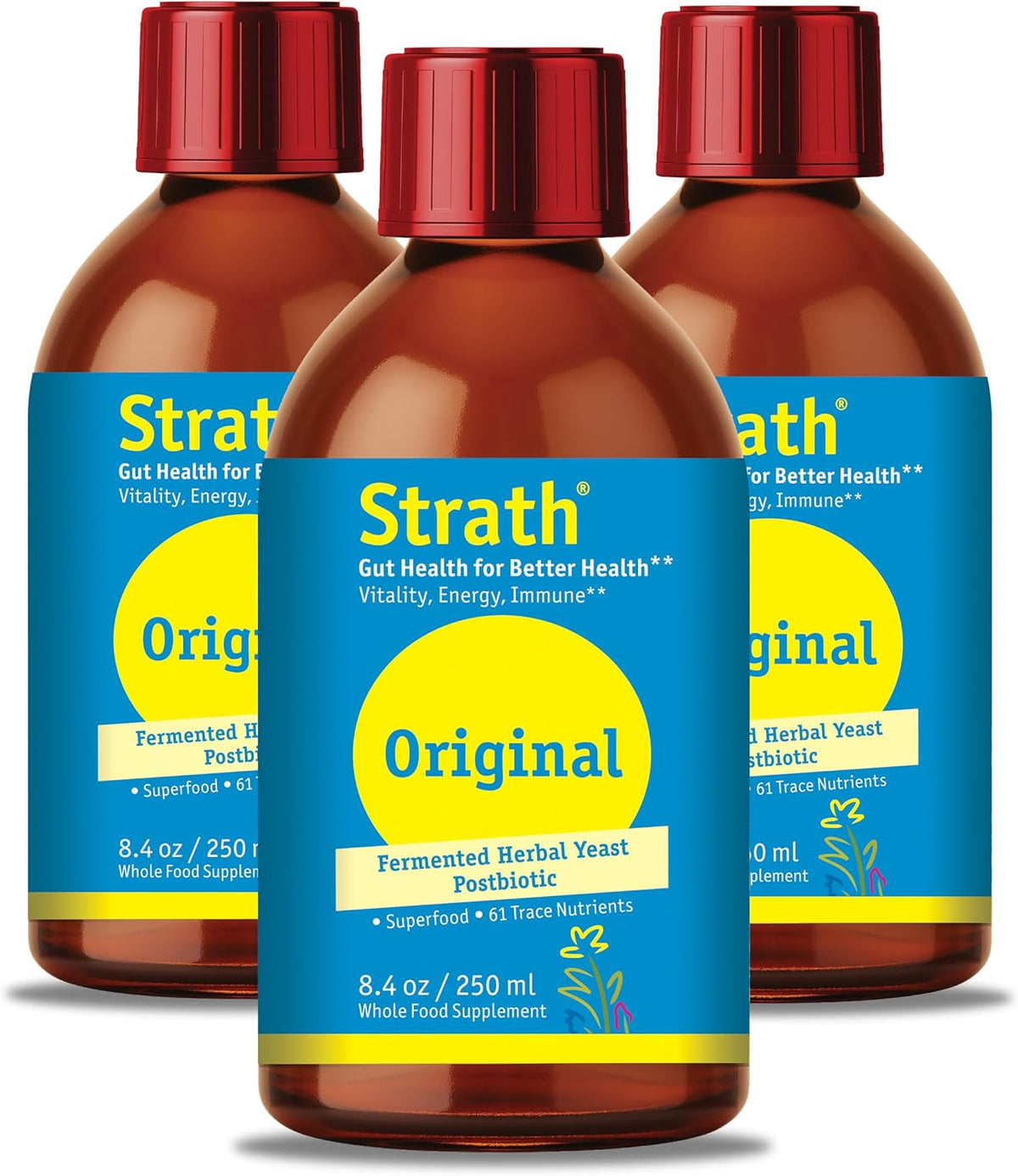 Bio-Strath Liquid Nutritional Yeast Supplement, 250 ml (Pack of 3) - görsel 1