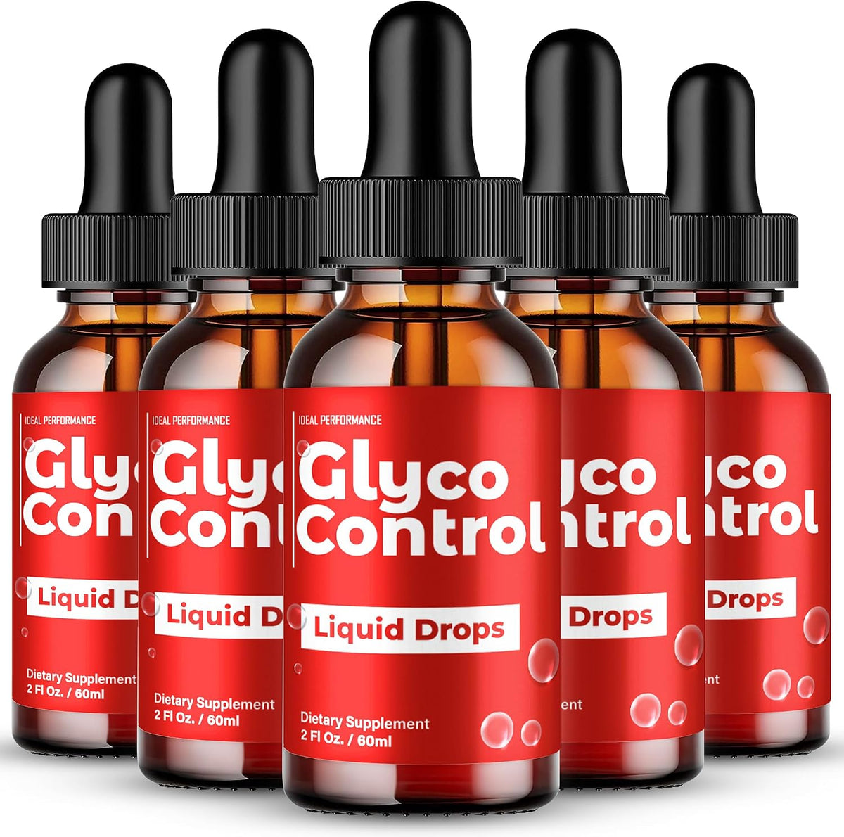 Glyco Control Drops - Extra Strength - All Natural Formula (5 Pack) - görsel 1
