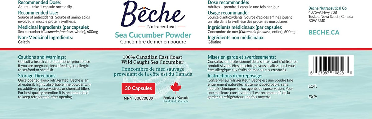100% Sea Cucumber Powder Capsules, 30 Capsules - görsel 6