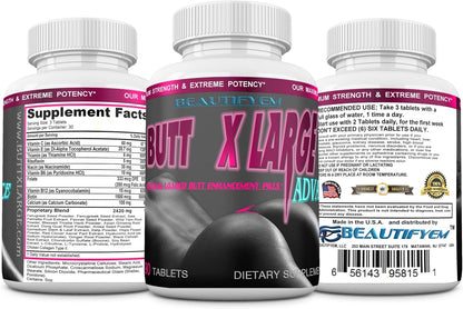 BEAUTIFYEM Butt X-Large Advance Butt Enhancement Tablets - 90 Tablets