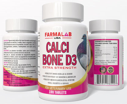 B12-5500 para Palomas, Pigeon Vitamin Supplement 60 Tablets Farmalab
