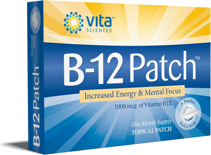 Vita Sciences Vitamin B12 Application - Extra Strength Formula for Men and Women, 1 Month Supply. Supports Normal Energy Release, Psychological Function and Metabolism - Pack of 3