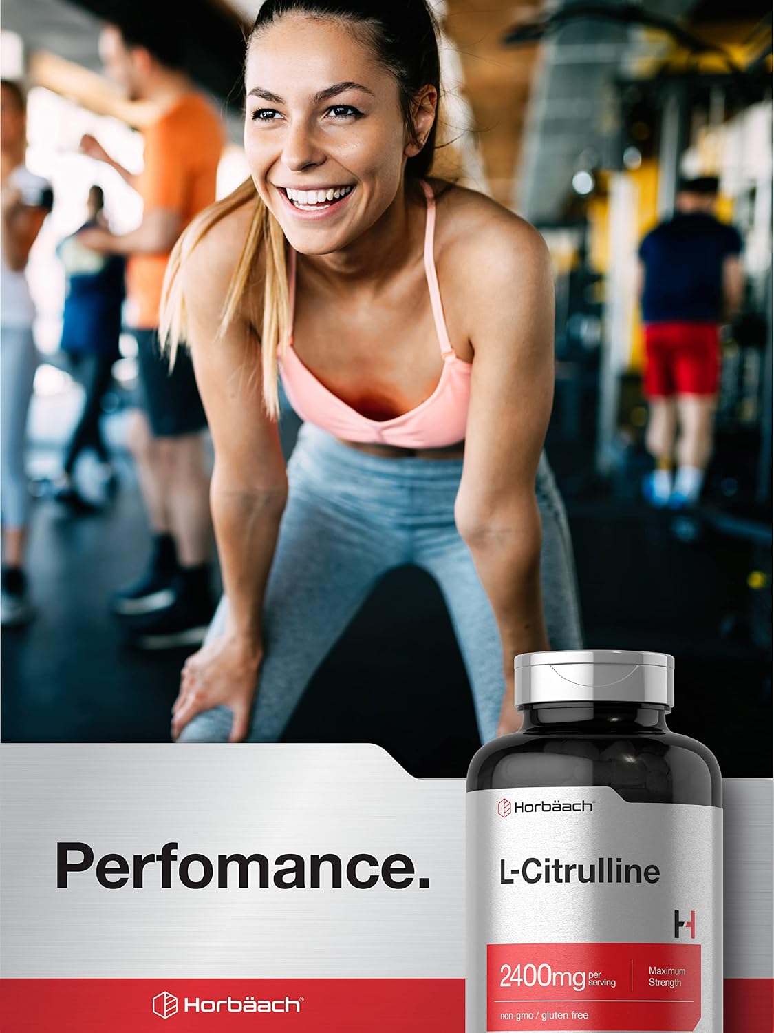 Horbaach L-Citrulline 2400mg – 180 Capsules – Maximum Strength Free Form Amino Acid Supplement - görsel 6