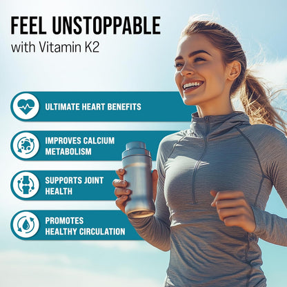 MERRY VITA Vitamin D3 K2 300 Soft gel capsules – 10,000 IU & 200 MCG K2 MK7 – Plant-Based, Vegan, Non-GMO, Gluten-free – Coconut Oil – Immune, Bone and Muscle Support