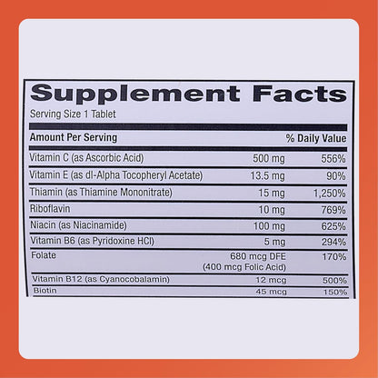 Rugby Multivitamin with Zinc Stress Formula - Food Supplement - 60 Tablets (1 Pack)