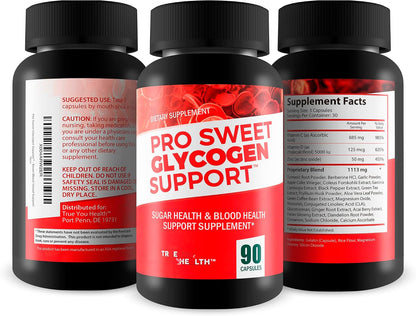 Pro Sweet Glycogen Support - Dietary Supplement for Blood Sugar & Circulation Support