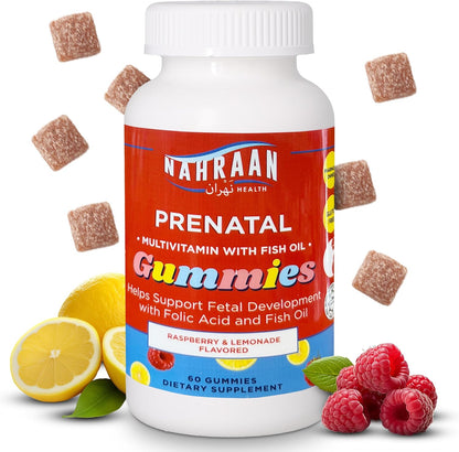 Halal Prenatal Gummies for Women with DHA and Folic Acid