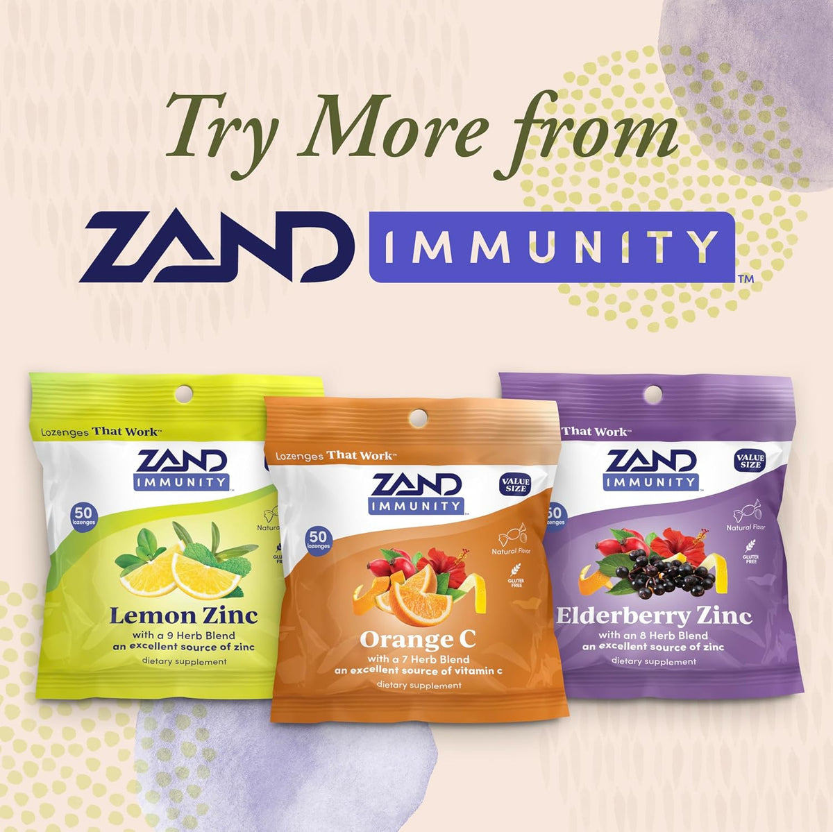 ZAND Immunity Orange C Vitamin C Throat Lozenges – 2 Pack (100 Lozenges) - görsel 5