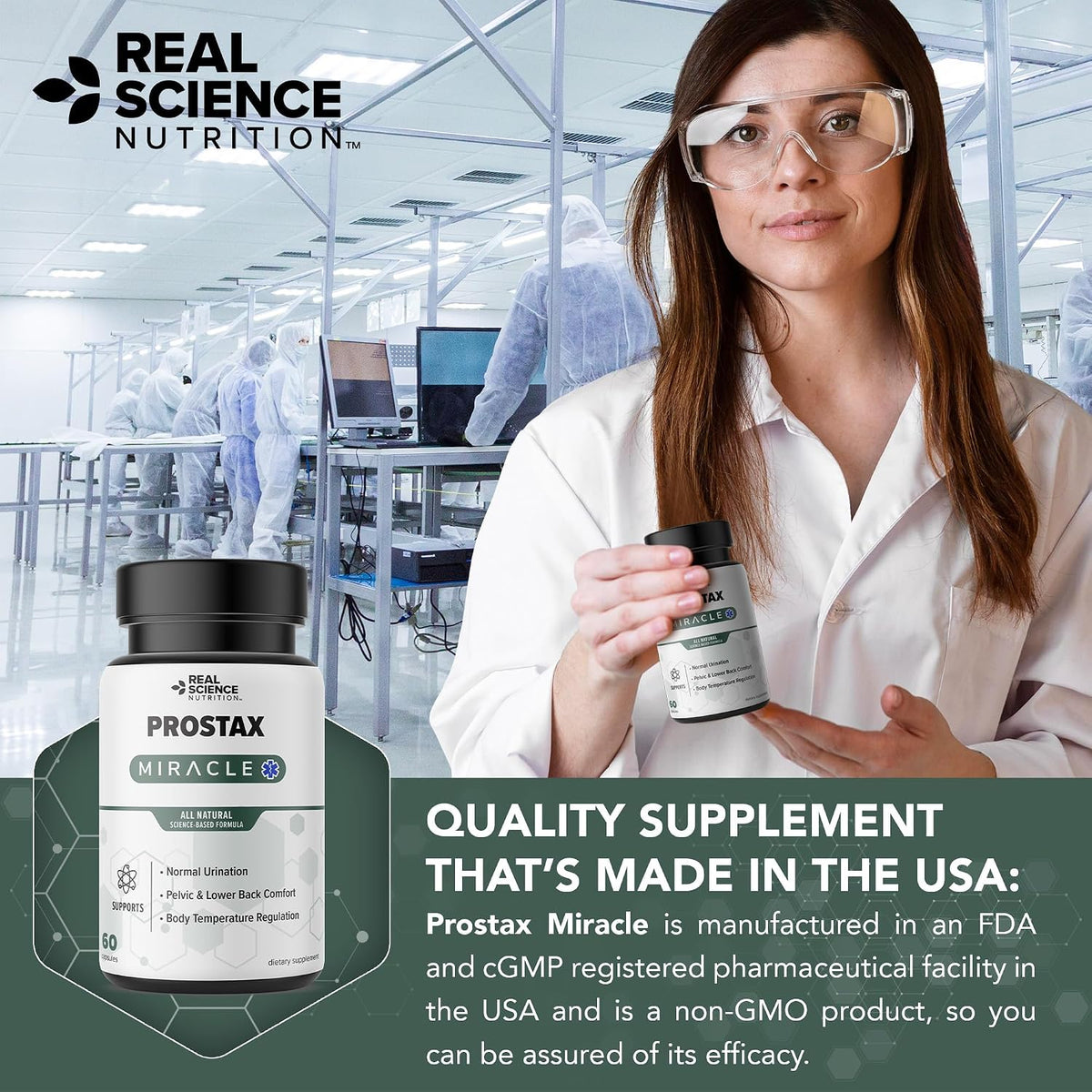 Real Science Nutrition Prostax - Natural Bladder and Kidney Support Supplement for Men - görsel 8