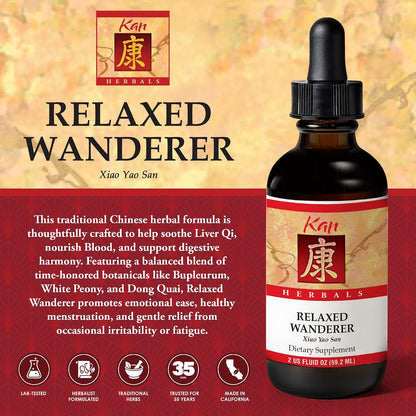 Kan Herbs Company Relaxed Wanderer – Traditional Chinese Herbal Formula, 60 ml