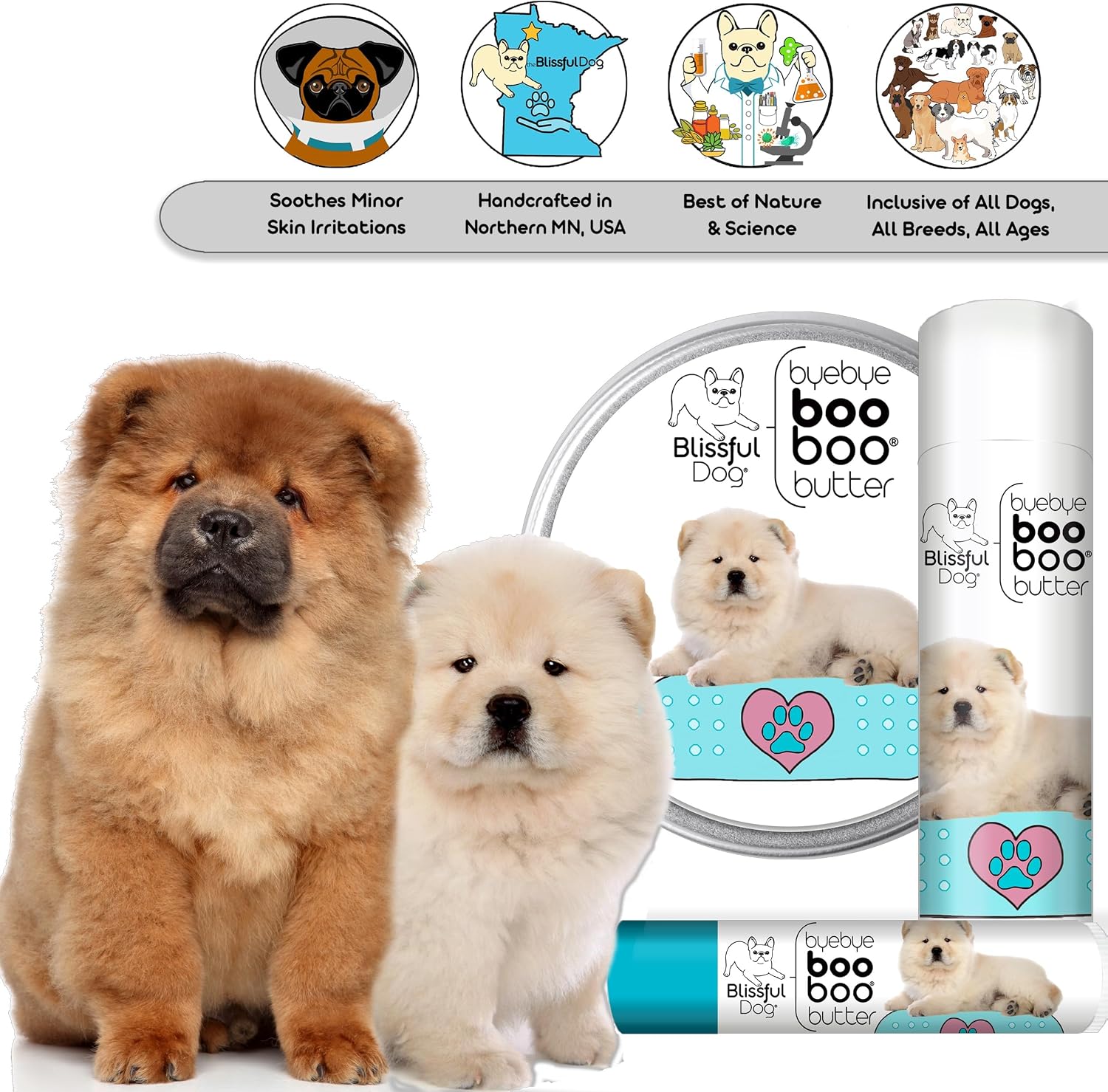 The Blissful Dog Chow Boo Boo Butter, 16 oz - görsel 6